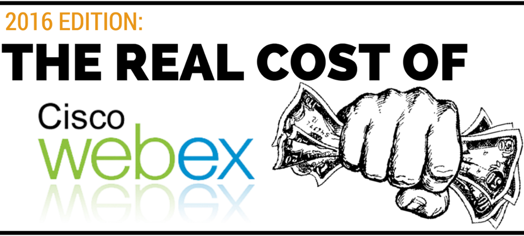  the operational costs of Cisco WebEx as a video conferencing solution