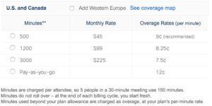 Cisco webex call me minutes breakdown for 2016