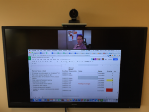 video conferencing google sheets