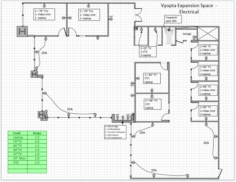 Vyopta new office electrical blueprint 