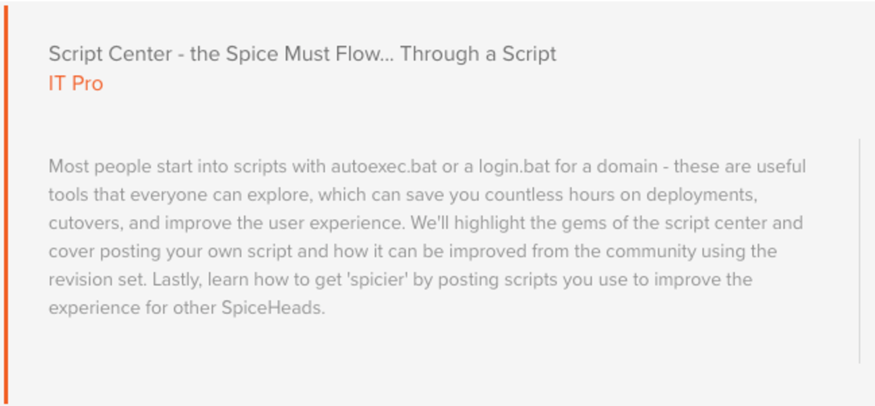 Spiceworks Spiceworld review on script center