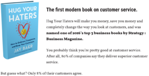 Hug your haters by Jay Baer Book
