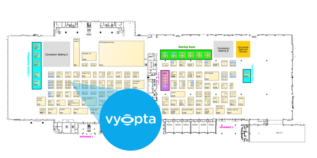 American Telemedicine Association Floor Map 