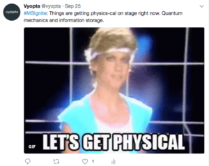 Microsoft Ignite tweet