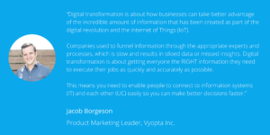 Digital transformation quote from Jacob
