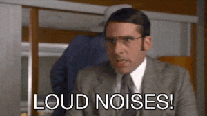 Video call fail gif for loud noises