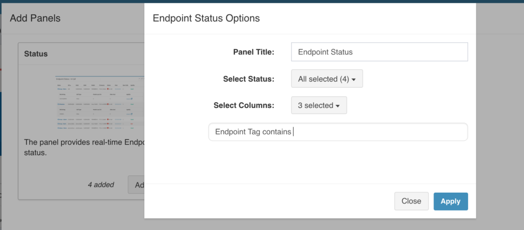 Endpoint grouping