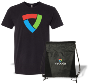 Vyopta shirt and bag