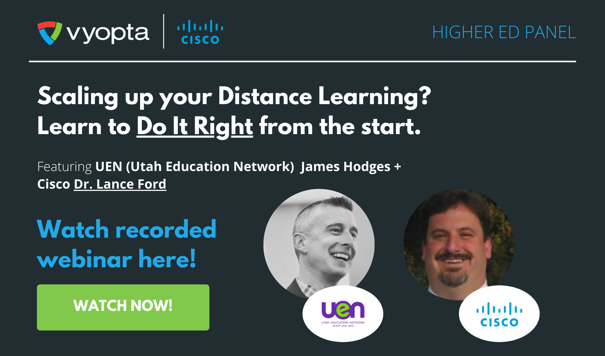 Webinar: Scaling up your Distance Learning? Learn to Do It Right from the start.